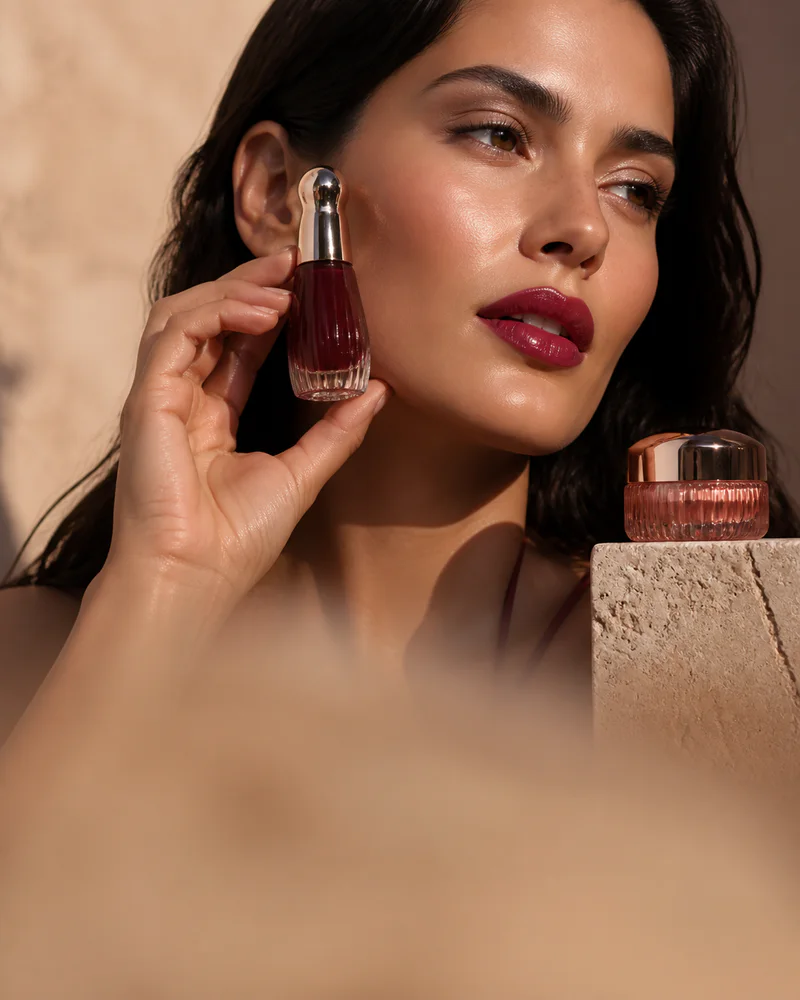 Luxury beauty popup campaign creative
