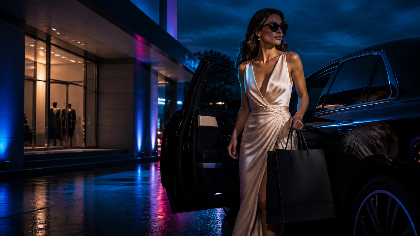 Luxury Black Friday fashion campaign