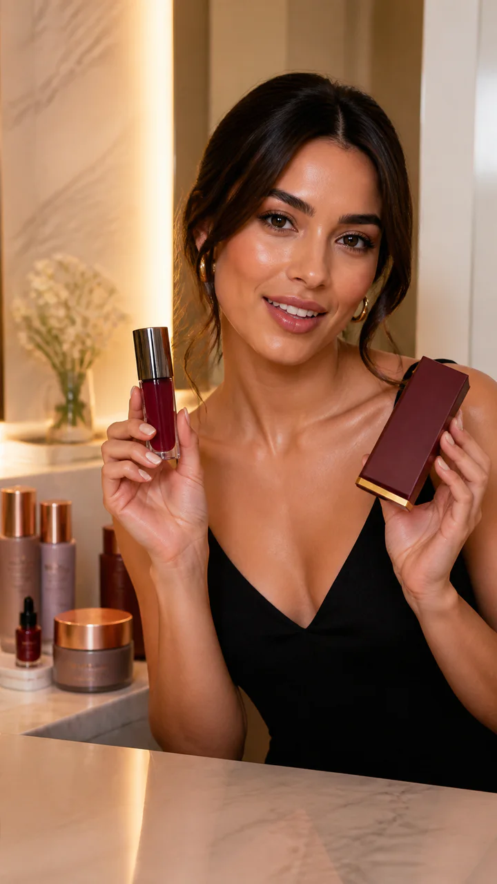 TikTok Shop beauty creator demonstrating a product